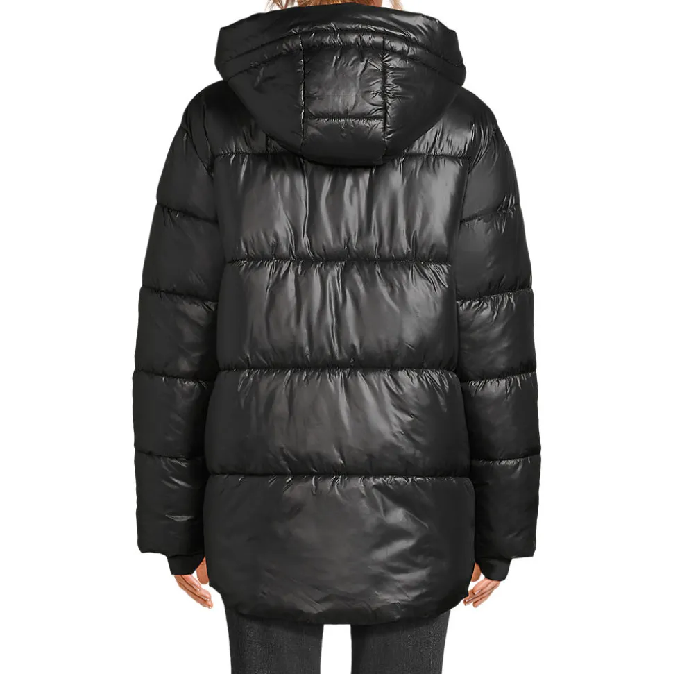 Wasserabweisende glänzende Steppjacke für Damen