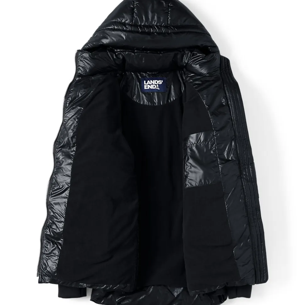 Wasserabweisende glänzende Steppjacke für Damen