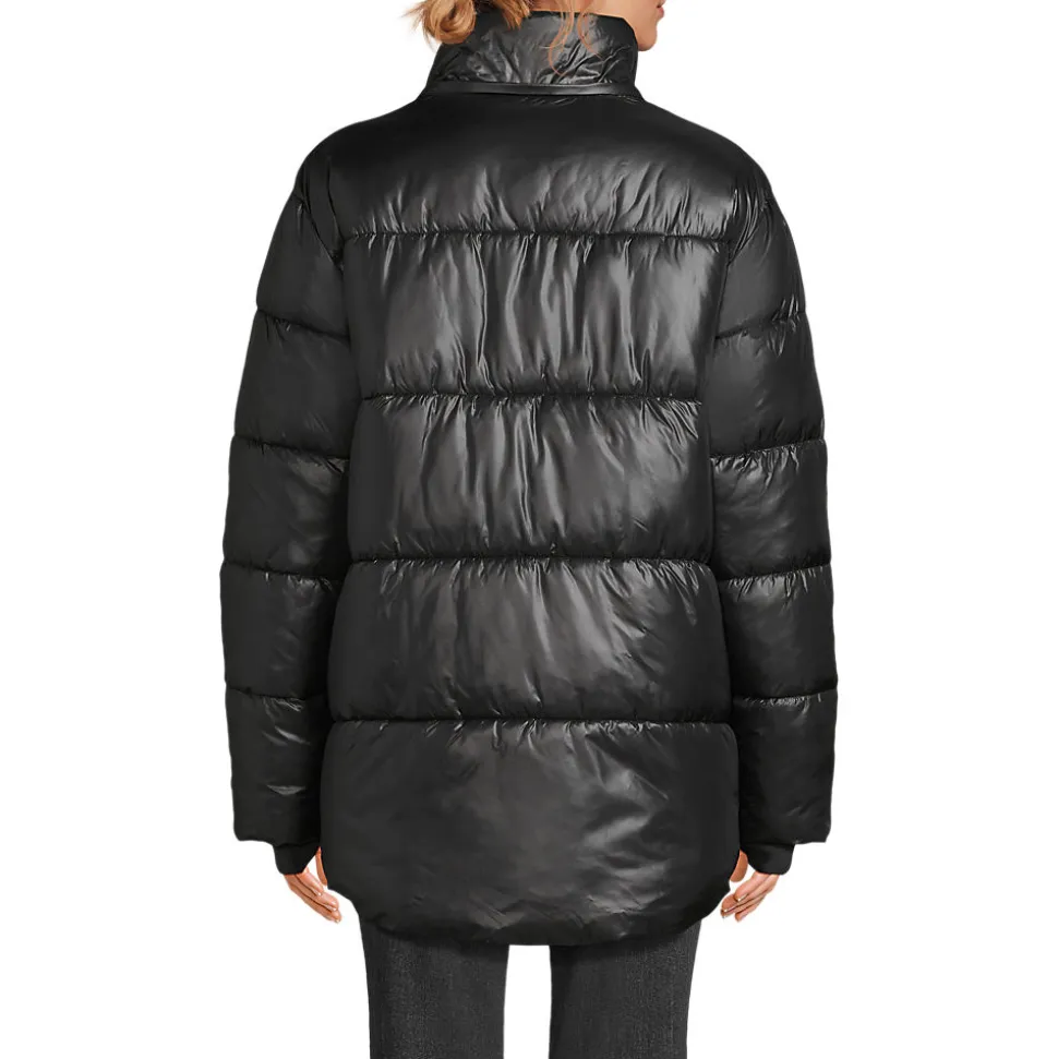 Wasserabweisende glänzende Steppjacke für Damen