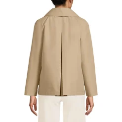 Wasserabweisender kurzer Trenchcoat für Damen