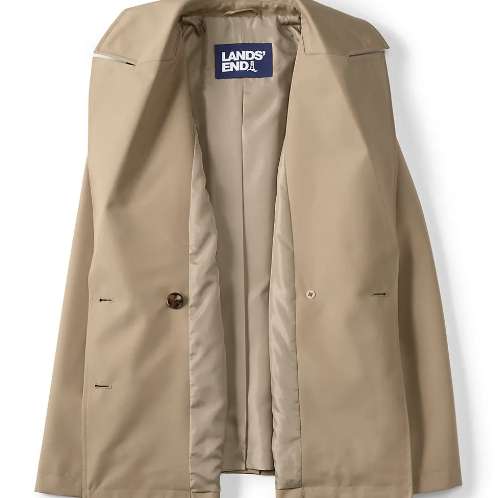 Wasserabweisender kurzer Trenchcoat für Damen