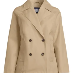 Wasserabweisender kurzer Trenchcoat für Damen