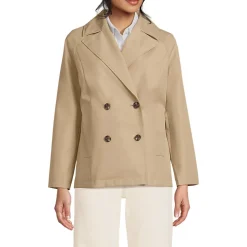 Wasserabweisender kurzer Trenchcoat für Damen