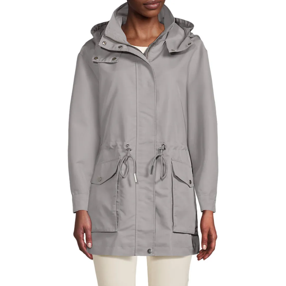Wasserabweisende Soft Touch Jacke aus Baumwollmix für Damen