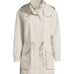 Wasserabweisende Soft Touch Jacke aus Baumwollmix für Damen