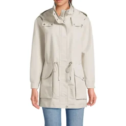 Wasserabweisende Soft Touch Jacke aus Baumwollmix für Damen