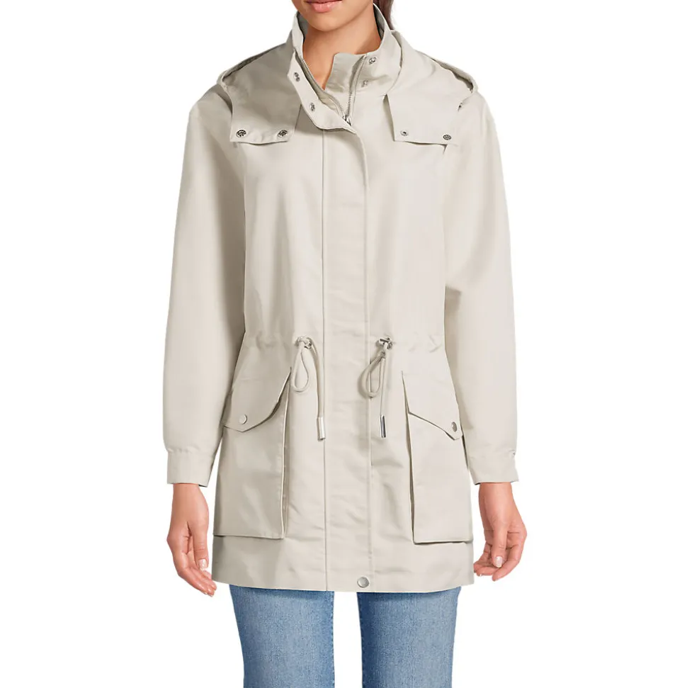 Wasserabweisende Soft Touch Jacke aus Baumwollmix für Damen