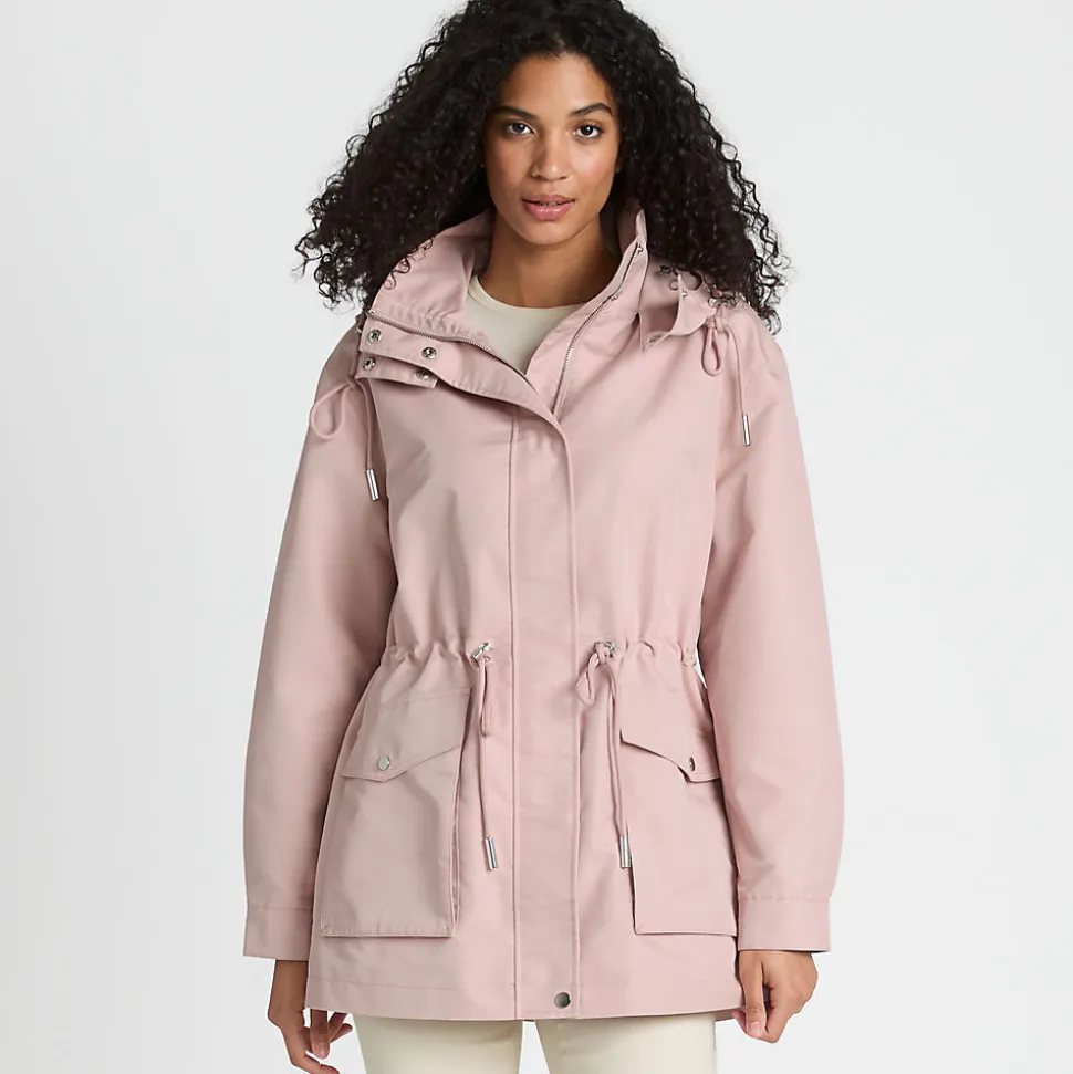 Wasserabweisende Soft Touch Jacke aus Baumwollmix für Damen