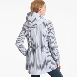 Wasserdichte Gemusterte Regenjacke SQUALL mit Packfach für Damen