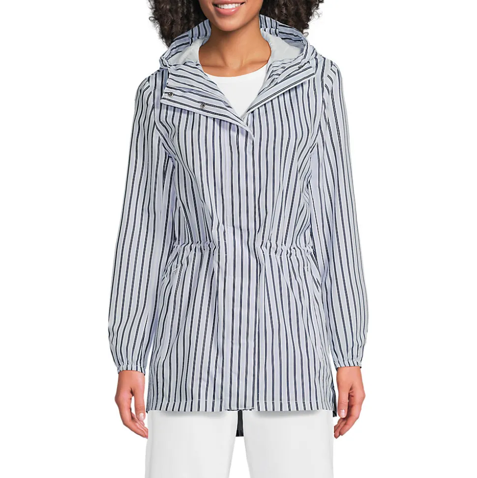 Wasserdichte Gemusterte Regenjacke SQUALL mit Packfach für Damen