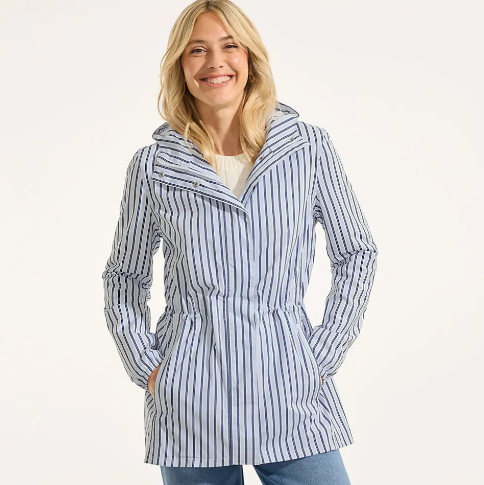 Wasserdichte Gemusterte Regenjacke SQUALL mit Packfach für Damen
