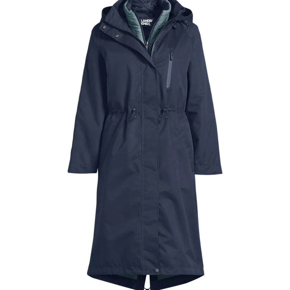 Wasserdichter 4-in-1-Regenmantel für Damen