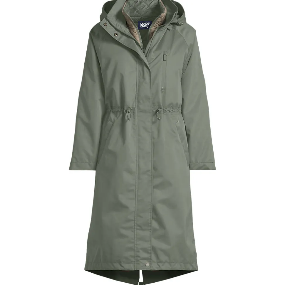 Wasserdichter 4-in-1-Regenmantel für Damen