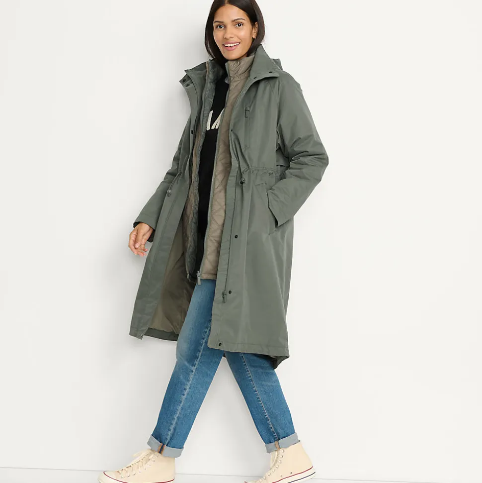 Wasserdichter 4-in-1-Regenmantel für Damen