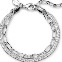 Wasserfestes Doppelkettenarmband für Damen