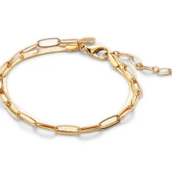 Wasserfestes Doppelkettenarmband für Damen