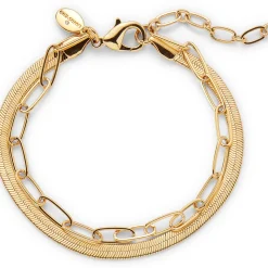 Wasserfestes Doppelkettenarmband für Damen