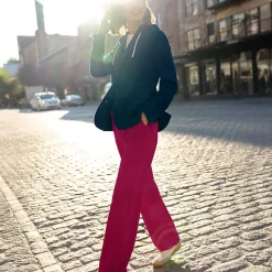 Webhose mit seitlichem Streifen für Damen