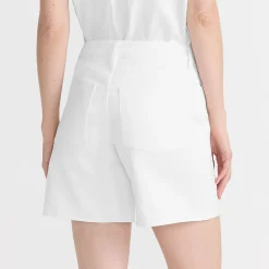 Weiße Jeansshorts für Damen in Petite-Größe