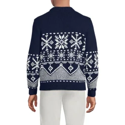 Weihnachtspullover mit Schneeflocken-Motiv für Herren