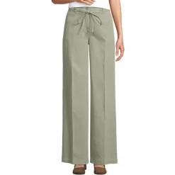 Weite Chinos High Waist aus Lyocell-Mix für Damen