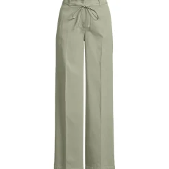 Weite Chinos High Waist aus Lyocell-Mix für Damen