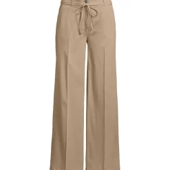 Weite Chinos High Waist aus Lyocell-Mix für Damen