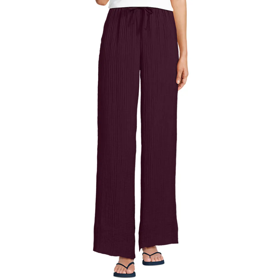 Weite Crinkle-Hose für Damen