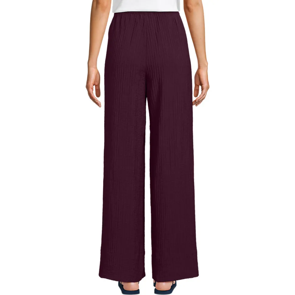 Weite Crinkle-Hose für Damen