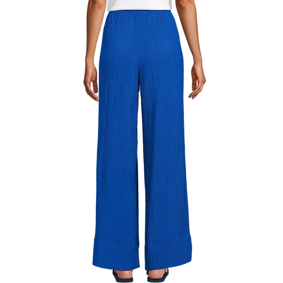 Weite Crinkle-Hose für Damen
