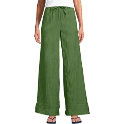 Weite Crinkle-Hose für Damen