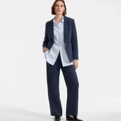 Weite Crêpe-Hose für Damen