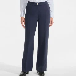 Weite Crêpe-Hose für Damen