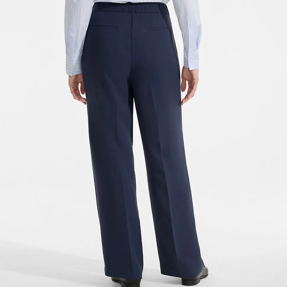 Weite Crêpe-Hose für Damen