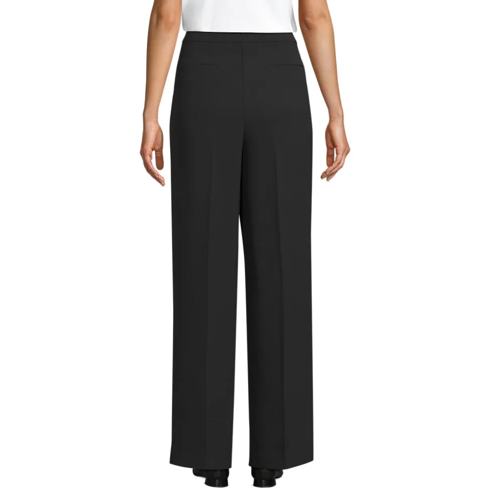 Weite Crêpe-Hose für Damen