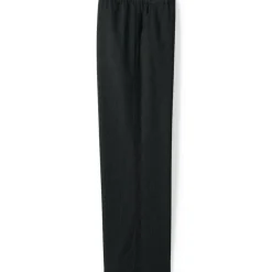 Weite Hose aus gebürstetem Flanell mit Streifendetail für Damen