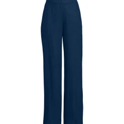 Weite Hose im Leinenmix für Damen
