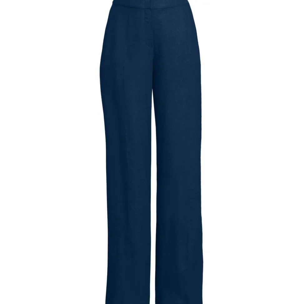 Weite Hose im Leinenmix für Damen