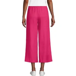 Weite Premium Reinleinen-Schlupfhose in 7/8-Länge für Damen