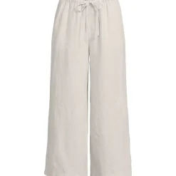 Weite Premium Reinleinen-Schlupfhose in 7/8-Länge für Damen