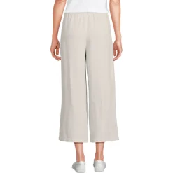 Weite Premium Reinleinen-Schlupfhose in 7/8-Länge für Damen