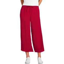Weite Premium Reinleinen-Schlupfhose in 7/8-Länge für Damen
