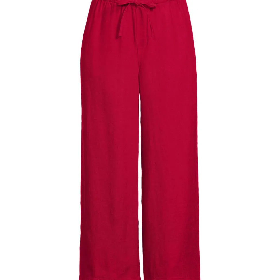 Weite Premium Reinleinen-Schlupfhose in 7/8-Länge für Damen