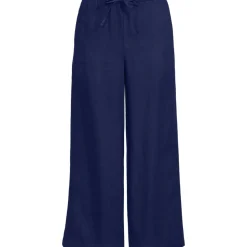 Weite Premium Reinleinen-Schlupfhose in 7/8-Länge für Damen