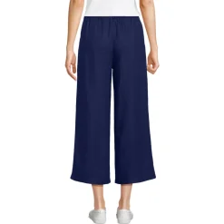 Weite Premium Reinleinen-Schlupfhose in 7/8-Länge für Damen