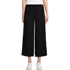 Weite Premium Reinleinen-Schlupfhose in 7/8-Länge für Damen