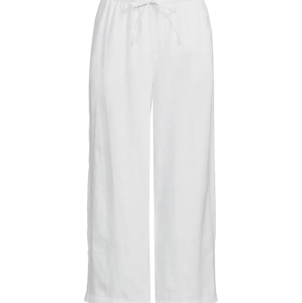 Weite Premium Reinleinen-Schlupfhose in 7/8-Länge für Damen