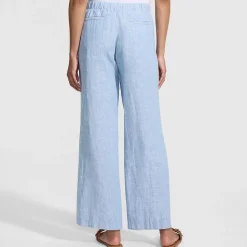 Weite Premium Reinleinen-Schlupfhose für Damen