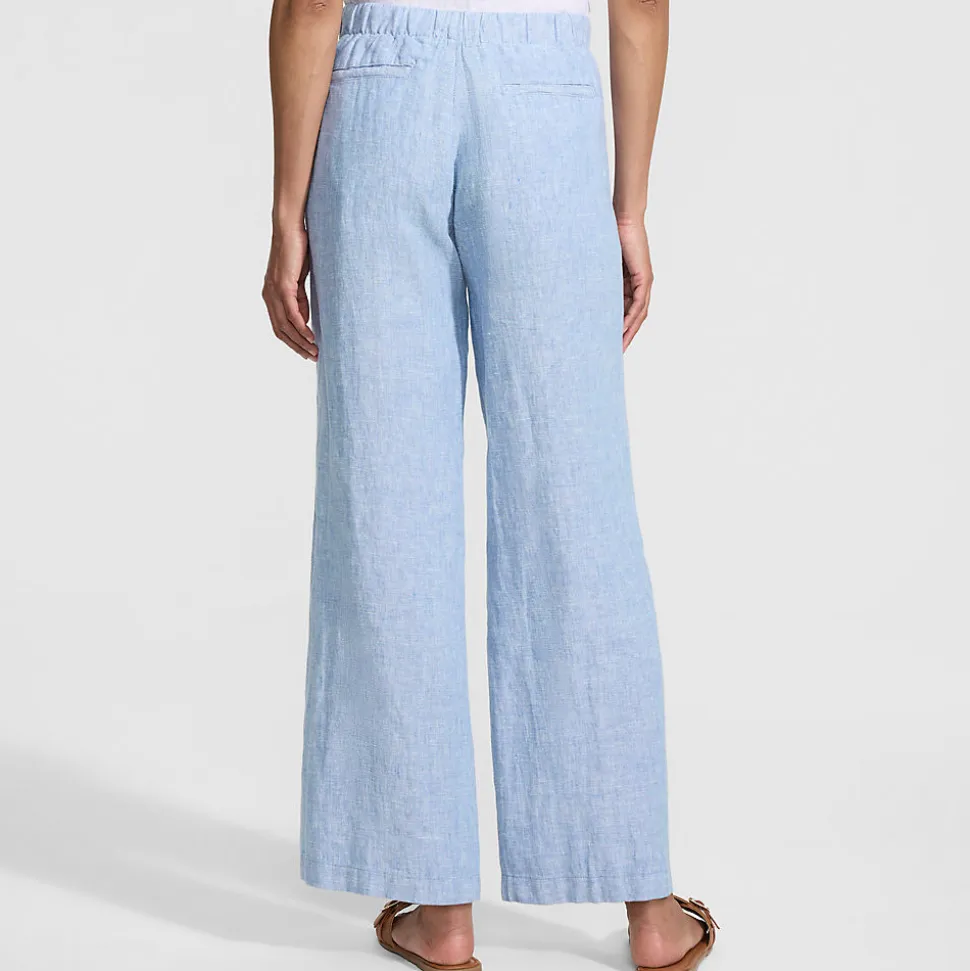 Weite Premium Reinleinen-Schlupfhose für Damen