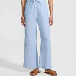 Weite Premium Reinleinen-Schlupfhose für Damen